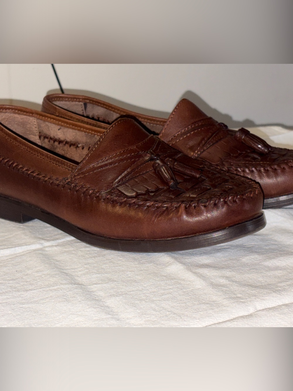 Giorgio Brutini Brown Leather Tassel Loafers